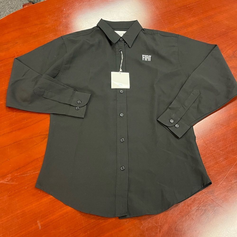 FIAT Tri-Mountain Black Button Down Shirt sz S NWT